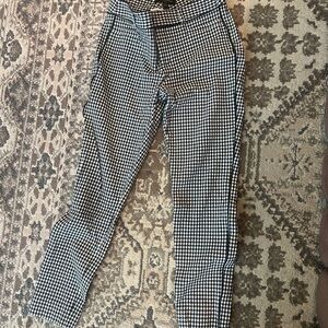 Banana Republic Monochrome Houndstooth Trousers